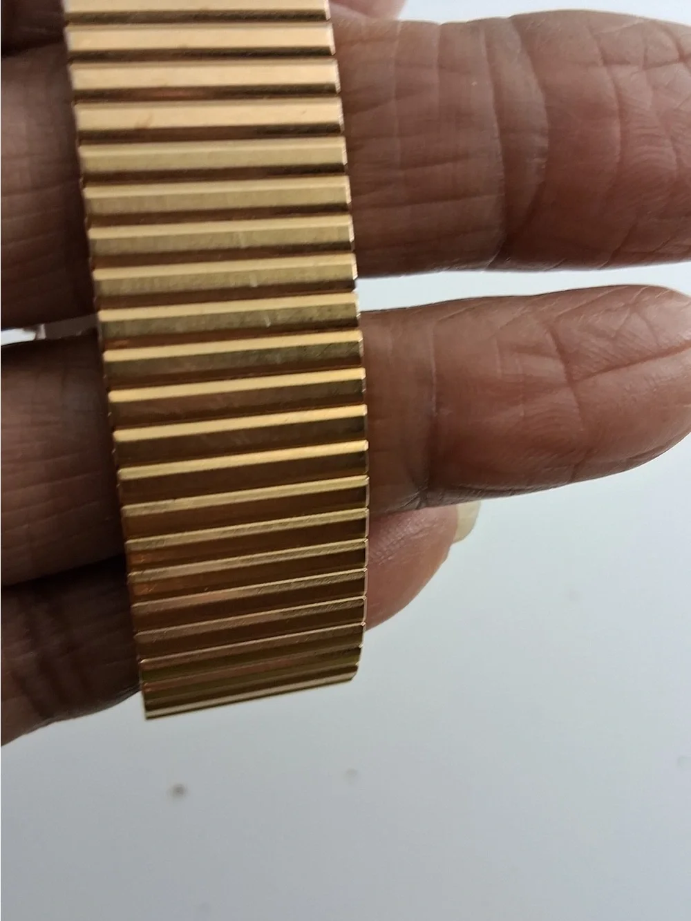 Timex Gold Tone Square Dial Men's Quartz Watch - Gold